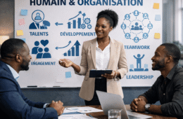 Réunion professionnelle parlant de capital humain et organisation Réunion professionnelle parlant de capital humain et organisation